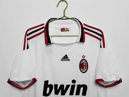 Camiseta Retro de Fútbol AC Milan 2009 Blanca