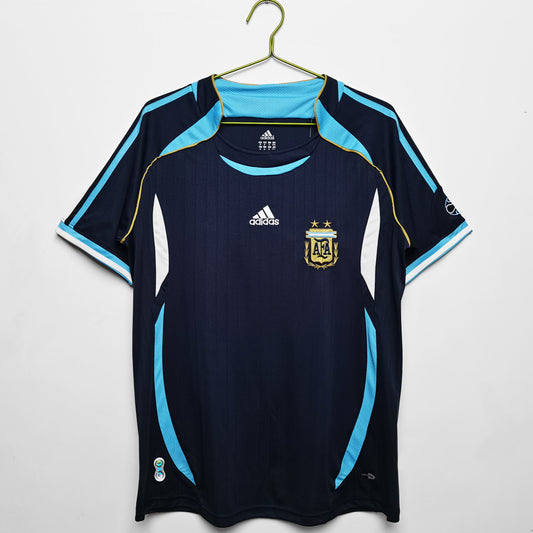 Camiseta Retro de Futbol Argentina 2006 Azul