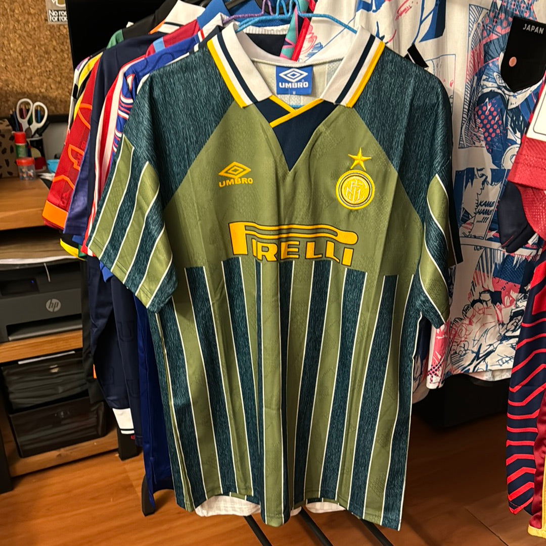 Camiseta Retro de Fútbol Inter de Milan 1995 Ronaldo 9