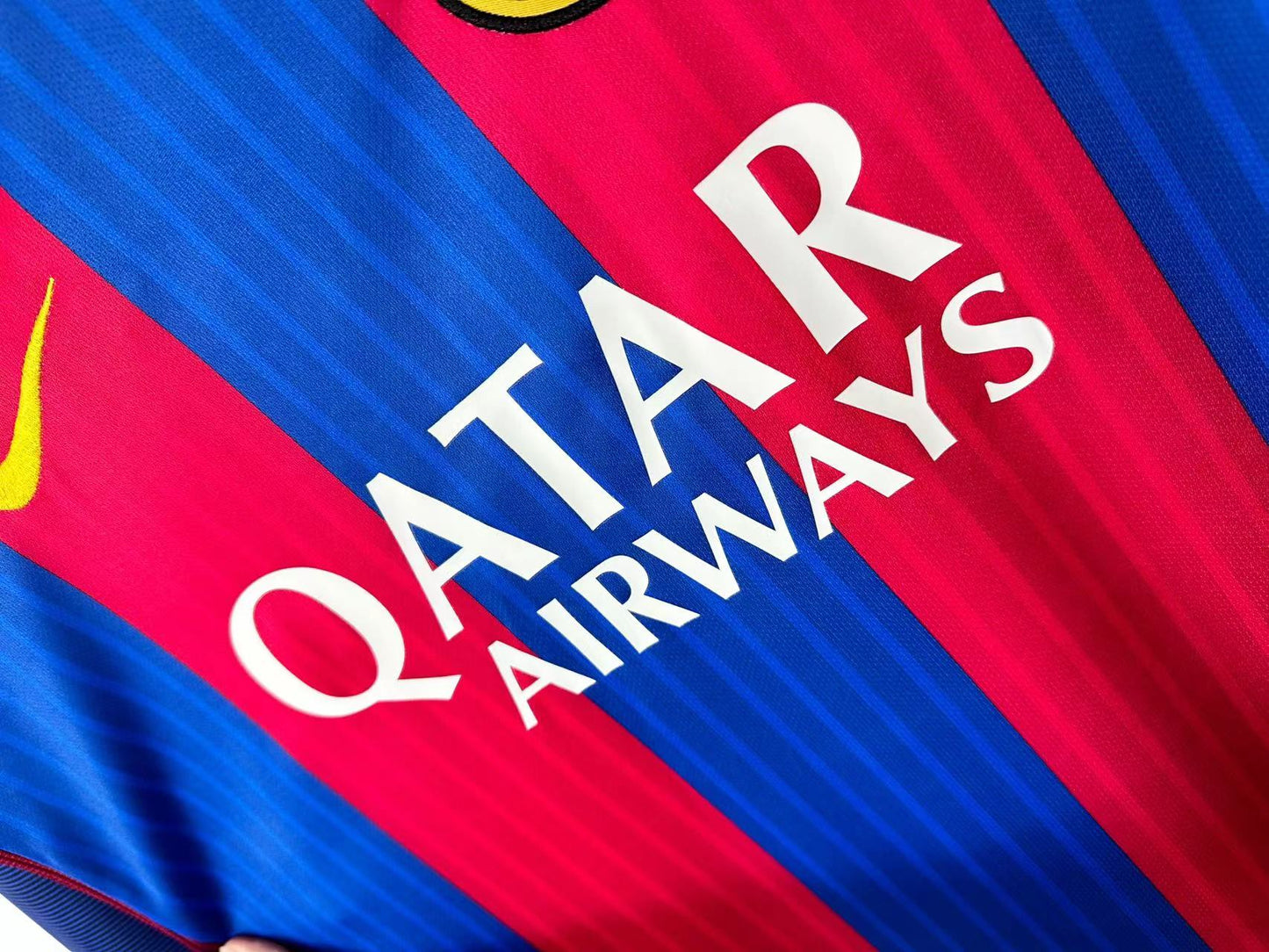 Camiseta Retro de Fútbol FC Barcelona ML 2016-2017