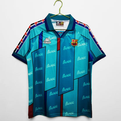 Camiseta Retro de Fútbol FC Barcelona 1995 Azul