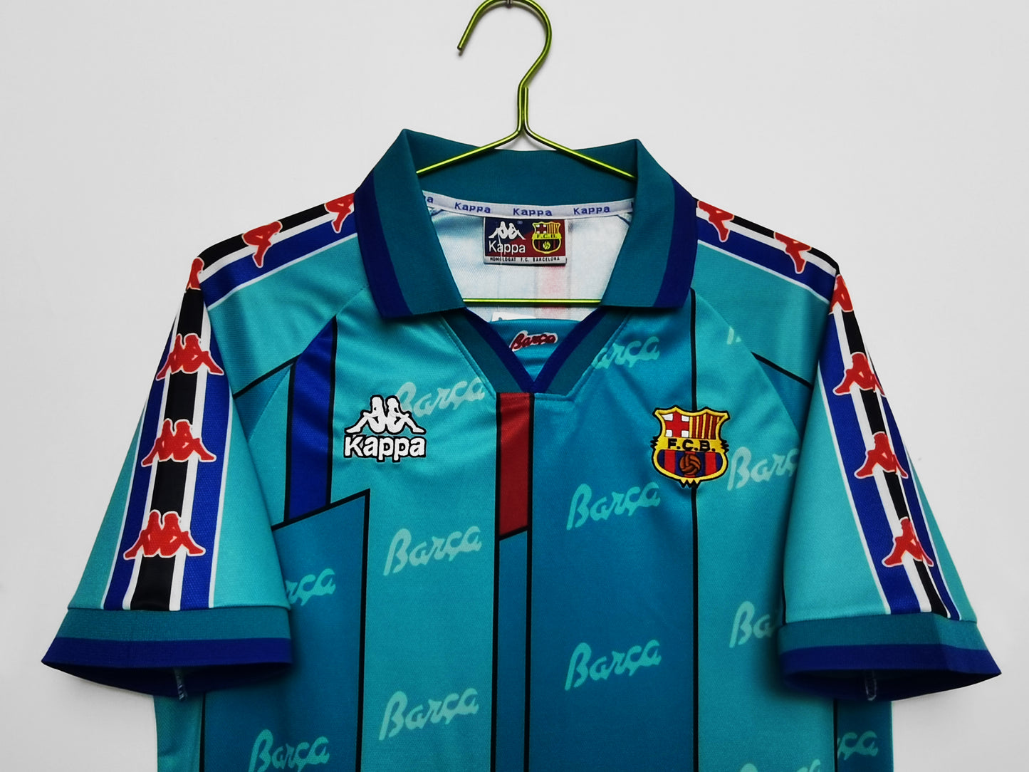 Camiseta Retro de Fútbol FC Barcelona 1995 Azul