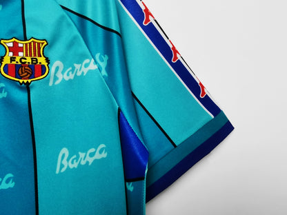 Camiseta Retro de Fútbol FC Barcelona 1995 Azul