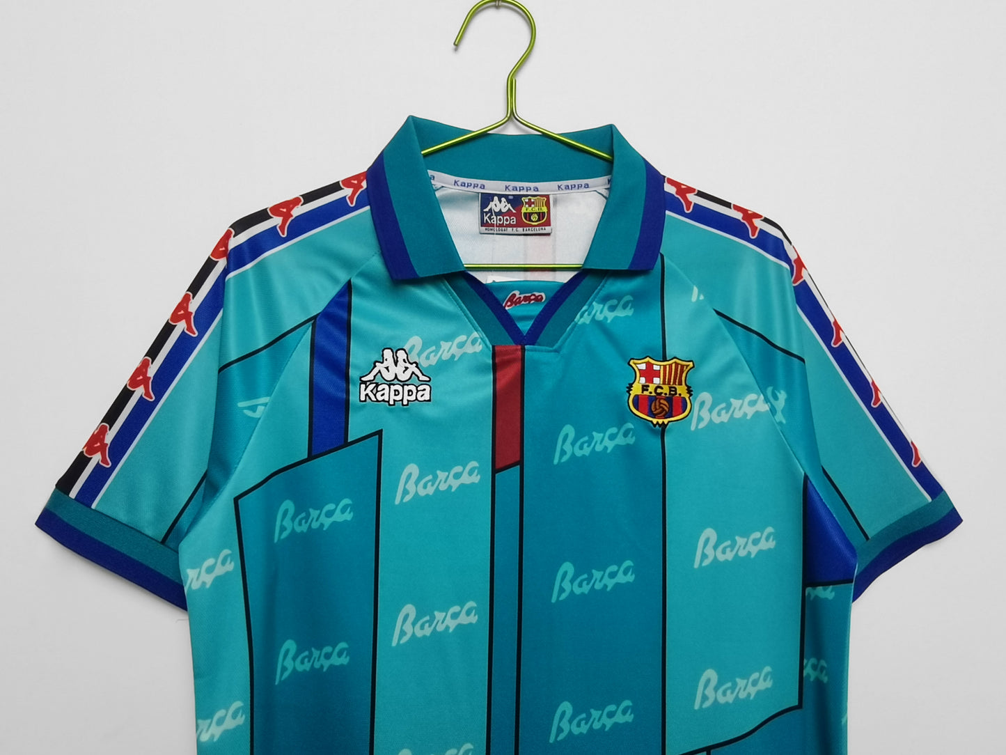 Camiseta Retro de Fútbol FC Barcelona 1995 Azul