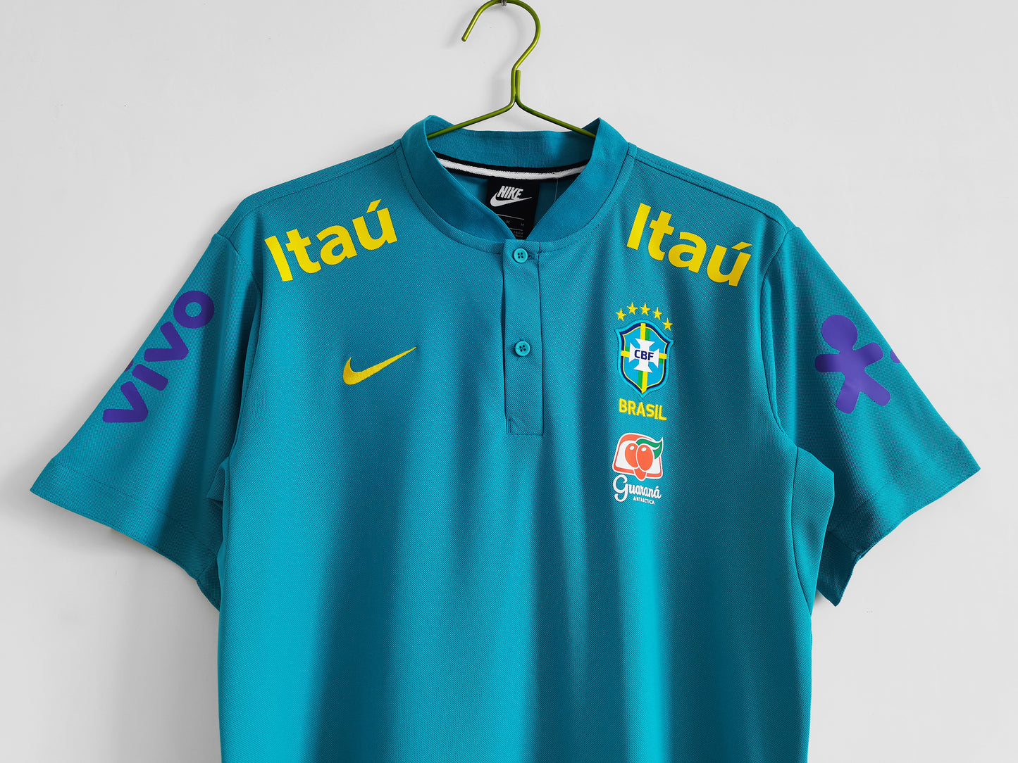 Camiseta Polo de Futbol Brasil 2021