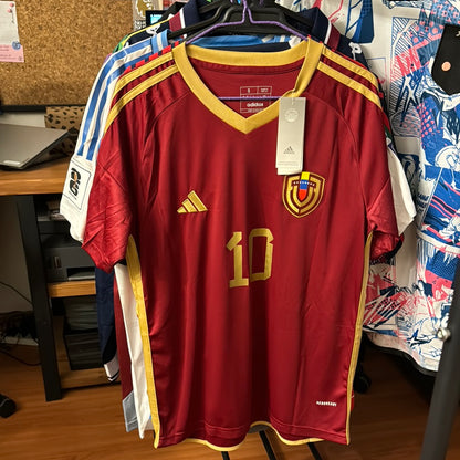 Camiseta de Futbol Venezuela 2024-2025 (Versión Fanático Vinotinto) Soteldo 10