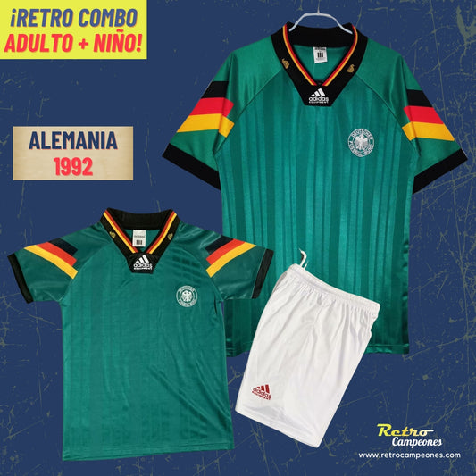 Combo Camiseta Adulto + Conjunto Niño Alemania 1992