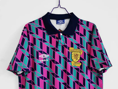 Camiseta Retro de Futbol Escocia 1988-1989 Blue/Rose