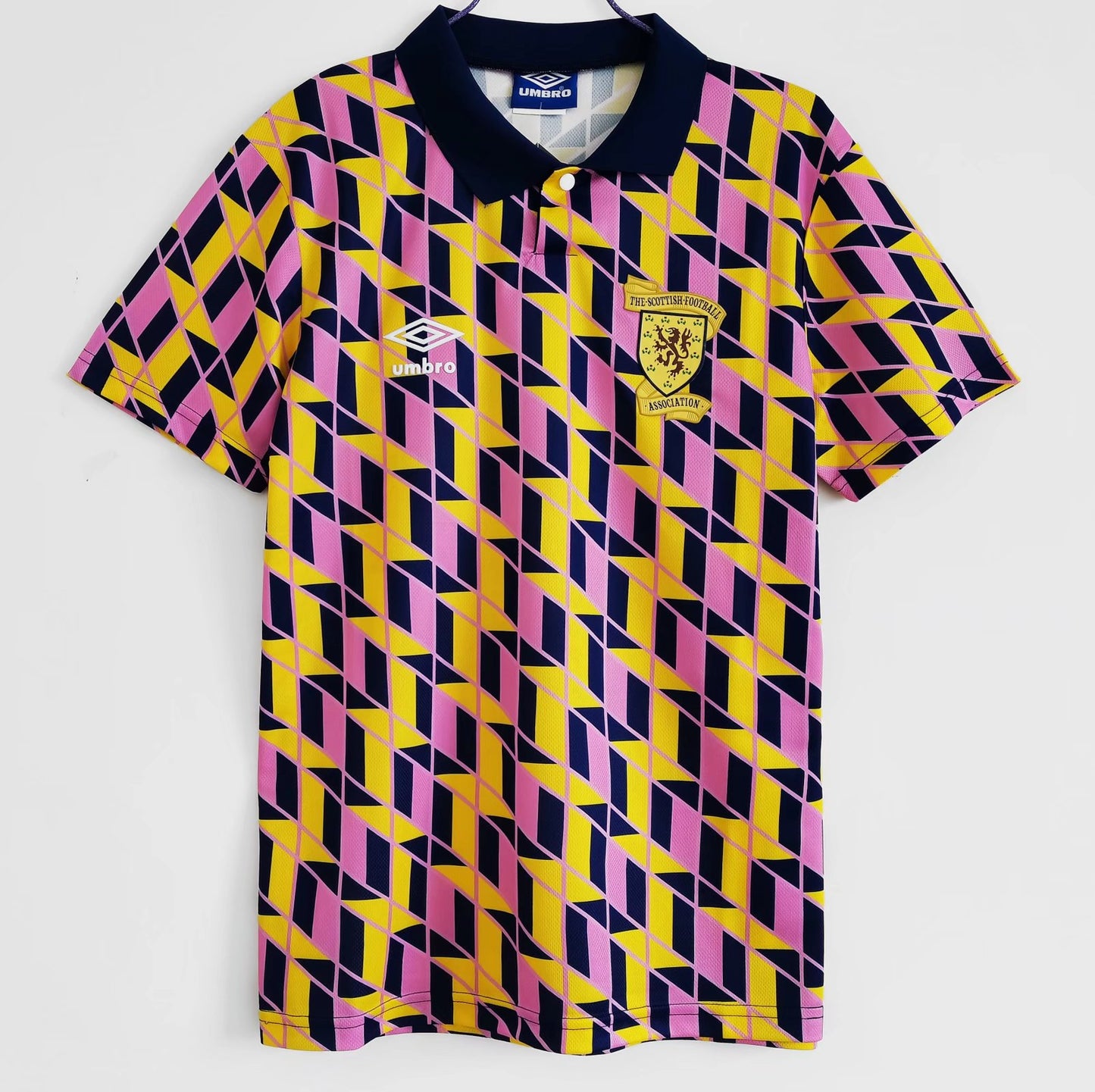 Camiseta Retro de Futbol Escocia 1988-1989 Yellow/Rose