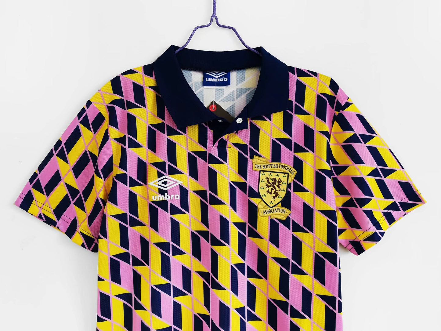 Camiseta Retro de Futbol Escocia 1988-1989 Yellow/Rose