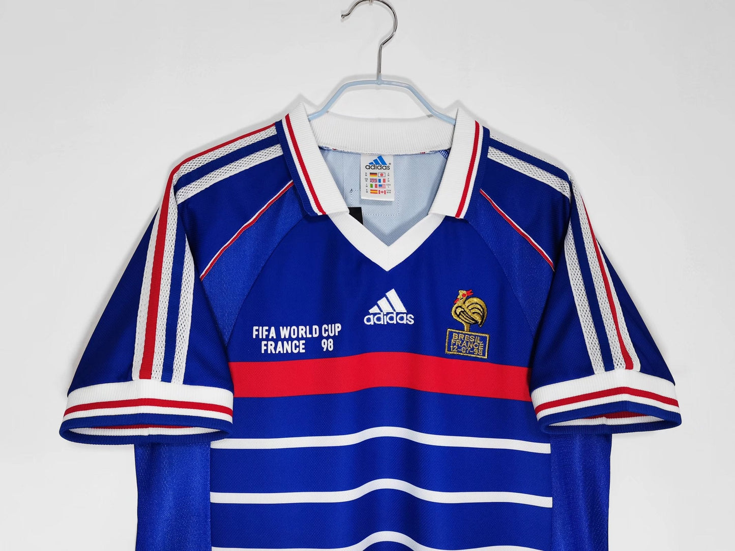 Camiseta Retro de Futbol Francia 1998 Zidane 10