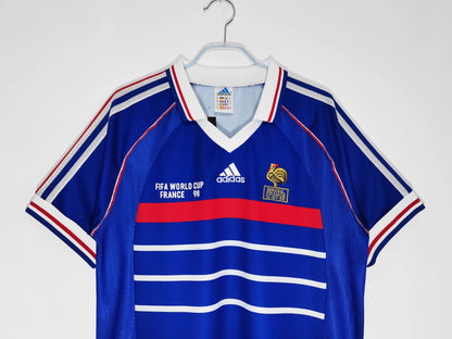 Camiseta Retro de Futbol Francia 1998 Zidane 10