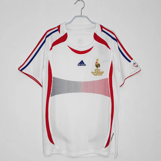 Camiseta Retro de Futbol Francia 2006 WHITE