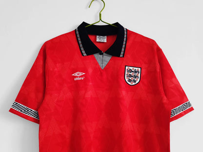 Camiseta Retro de Futbol Inglaterra 1990 Lineker 10 (Alternativa 2)