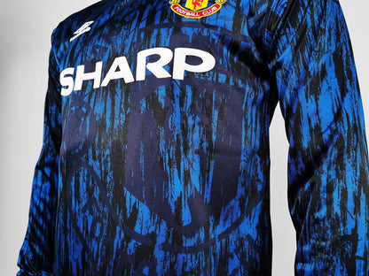 Camiseta Retro de Fútbol Manchester United 1992 Azul