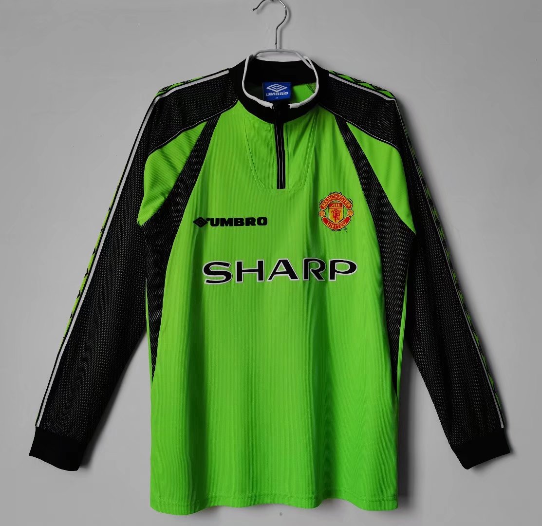 Camiseta Retro de Fútbol Manchester United 1998 Arquero