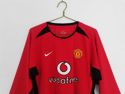 Camiseta Retro de Fútbol Manchester United 2002 Red