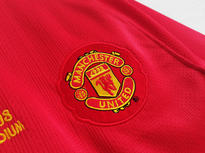 Camiseta Retro de Fútbol Manchester United 2007-2008 Red