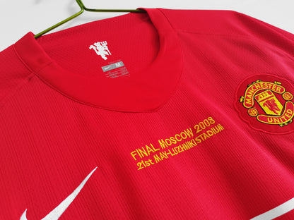 Camiseta Retro de Fútbol Manchester United 2007-2008 Red