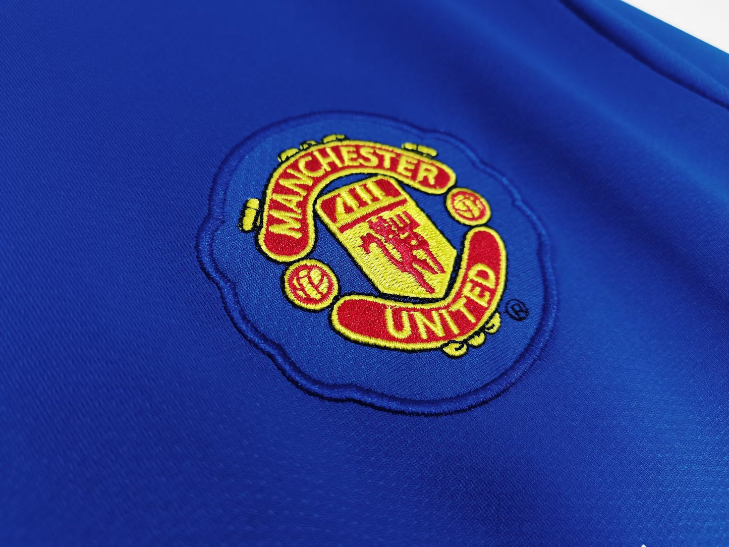 Camiseta Retro de Fútbol Manchester United 2008 Azul