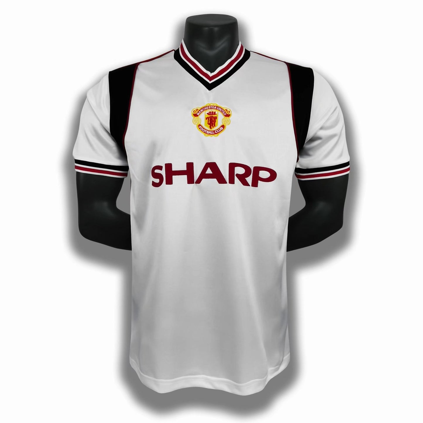 Camiseta Retro de Fútbol del Manchester United 1985 White