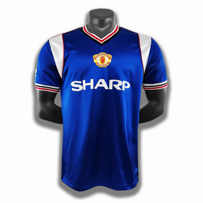 Camiseta Retro de Fútbol del Manchester United 1985 Blue