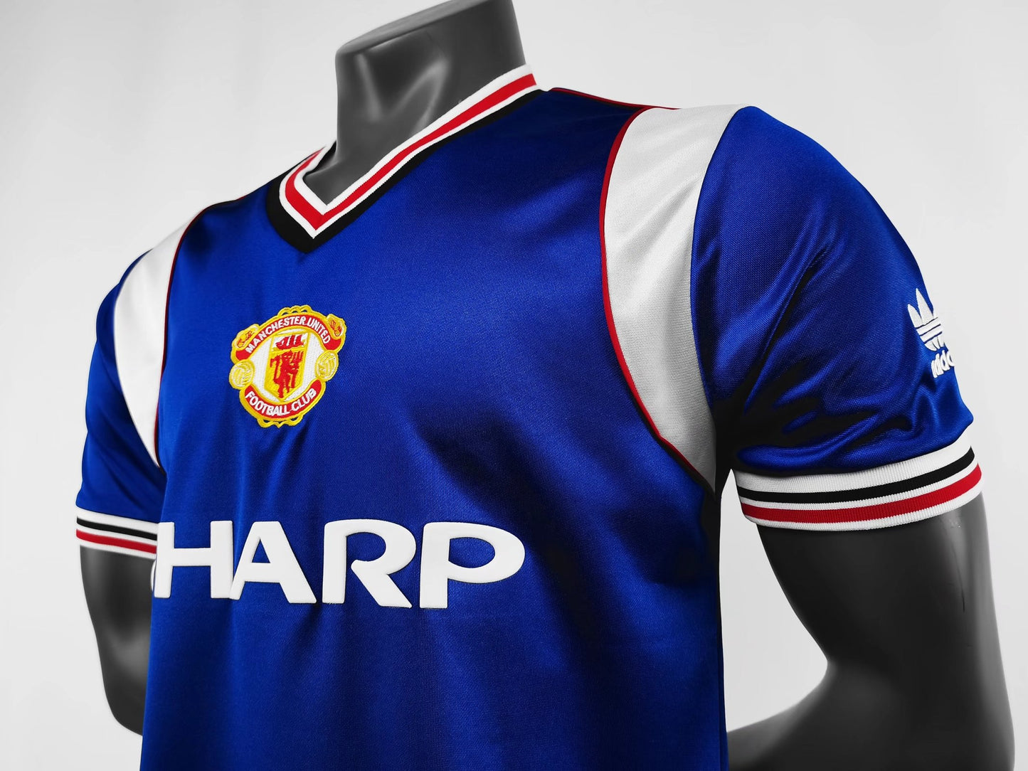 Camiseta Retro de Fútbol del Manchester United 1985 Blue