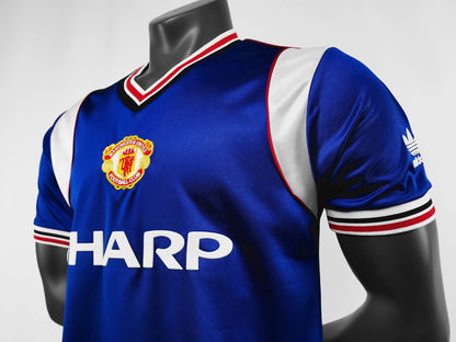 Camiseta Retro de Fútbol del Manchester United 1985 Blue