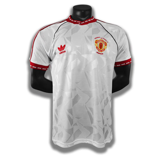 Camiseta Retro de Fútbol del Manchester United 1991 White