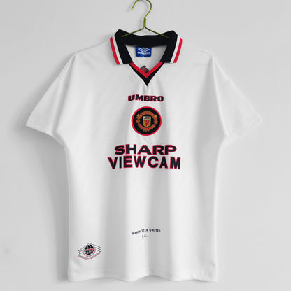 Camiseta Retro de Fútbol Manchester United 1996 White