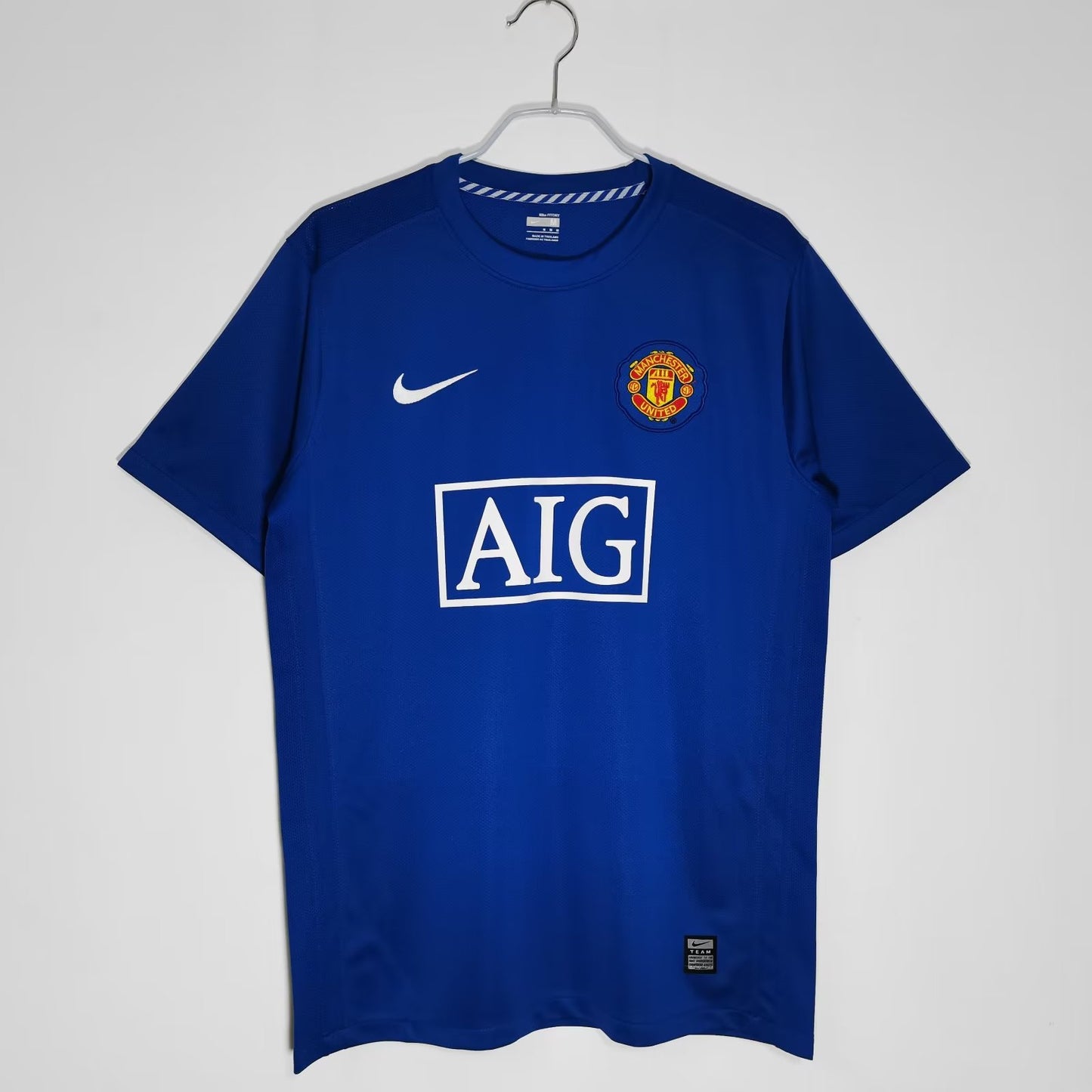 Camiseta Retro de Fútbol Manchester United 2008 Blue