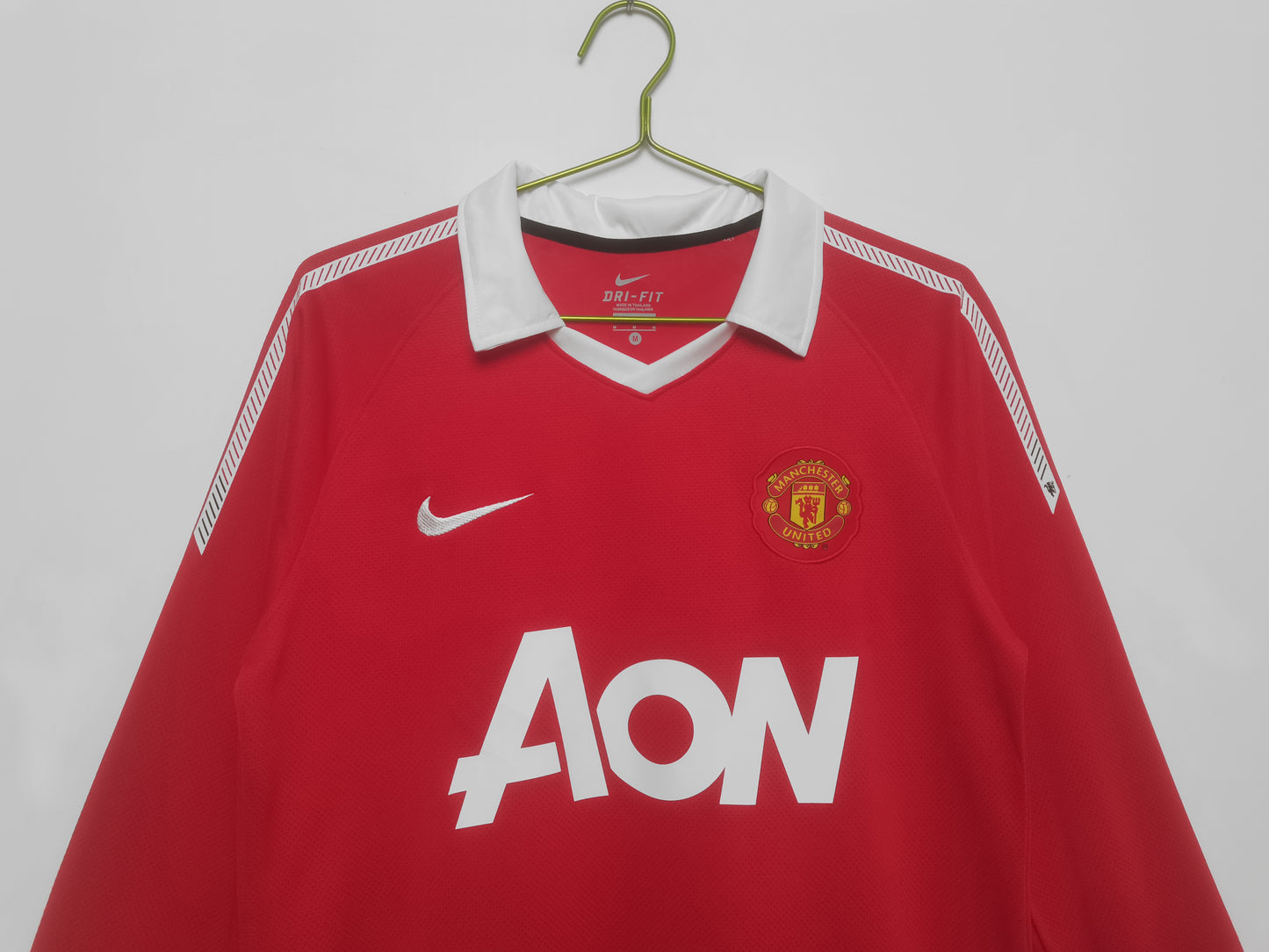 Camiseta Retro de Fútbol Manchester United 2010 Manga Larga