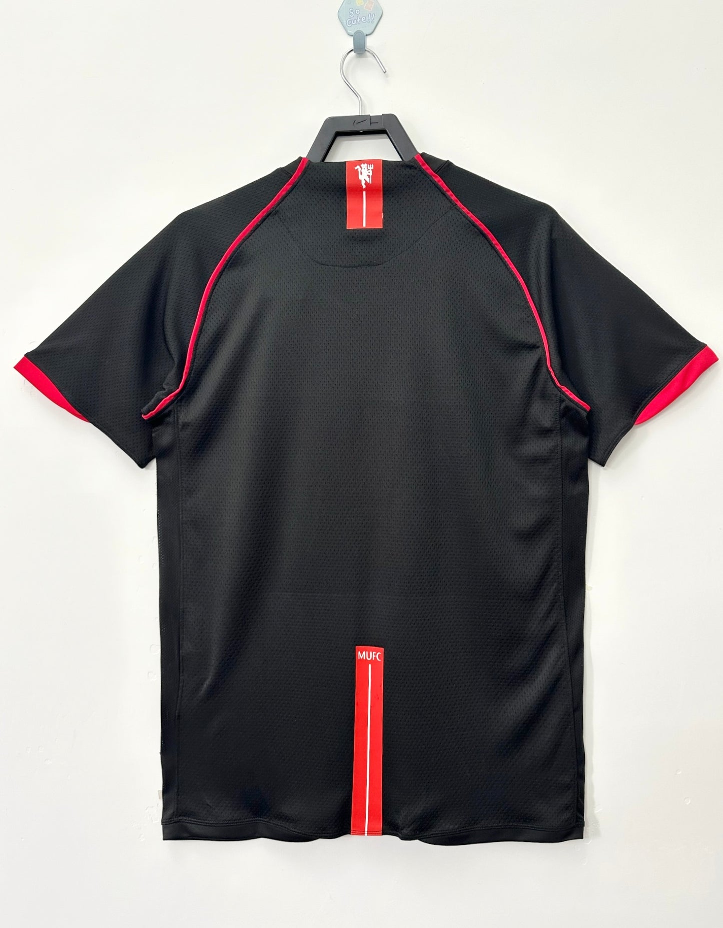 Camiseta Retro de Fútbol Manchester United Black 2007-2008