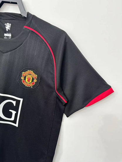 Camiseta Retro de Fútbol Manchester United Black 2007-2008