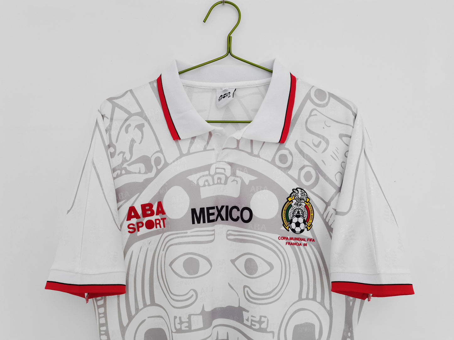 Camiseta Retro de Futbol Mexico 1998 Blanca