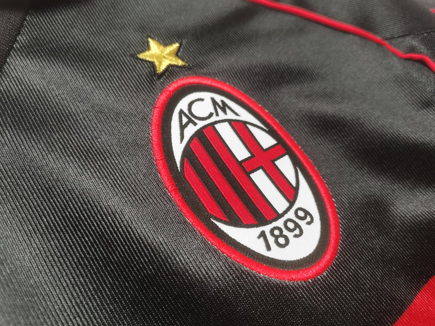 Camiseta Retro de Fútbol AC Milan 1998 Negra