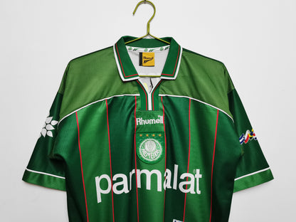 Camiseta Retro de Fútbol Palmeiras 1999 Rayas