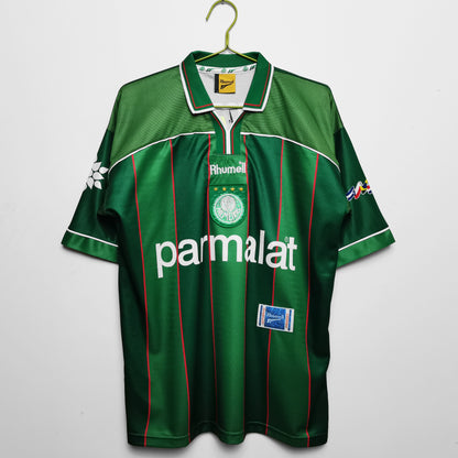 Camiseta Retro de Fútbol Palmeiras 1999 Rayas