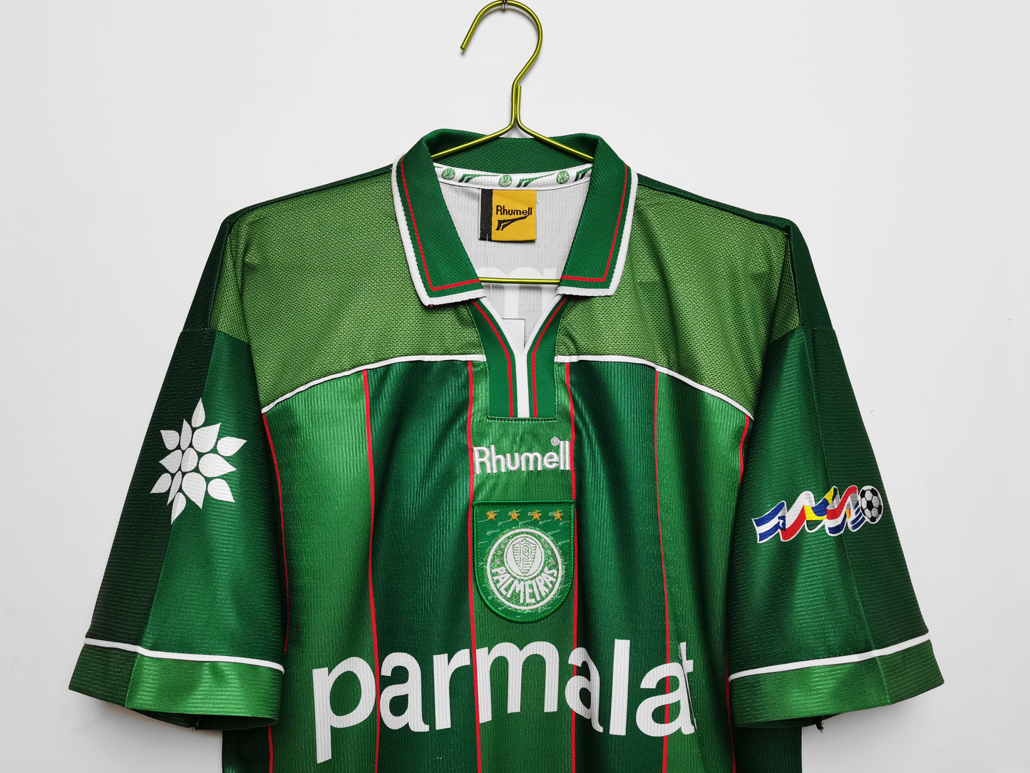 Camiseta Retro de Fútbol Palmeiras 1999 Rayas