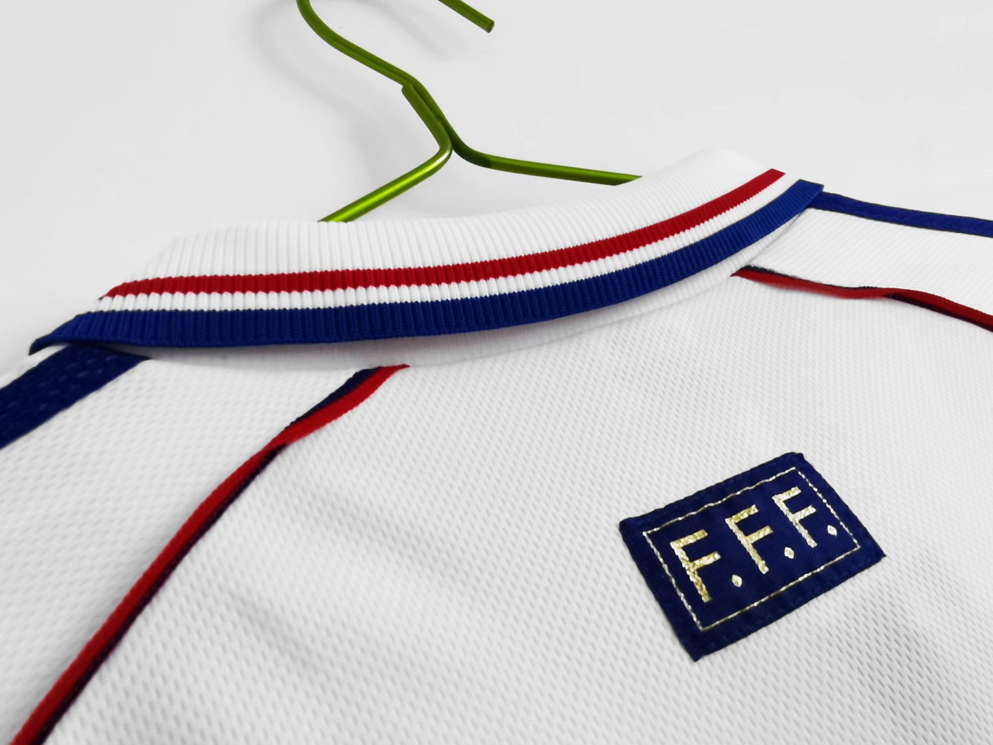 Camiseta Retro de Futbol Francia 1998 Blanca