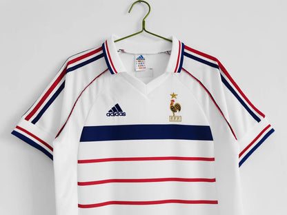 Camiseta Retro de Futbol Francia 1998 Blanca Zidane 10