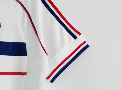 Camiseta Retro de Futbol Francia 1998 Blanca