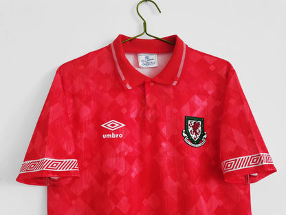 Camiseta de Futbol Retro de Gales 1990 - 1992