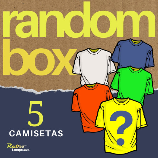 Random o Mistery Box 5 Camisetas (Caja misteriosa)