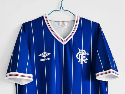 Camiseta Retro del Rangers de Escocia 1982 Blue