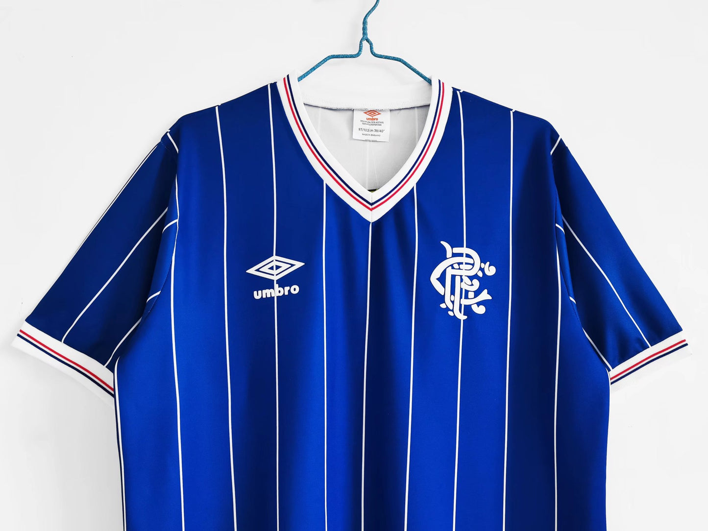 Camiseta Retro del Rangers de Escocia 1982 Blue