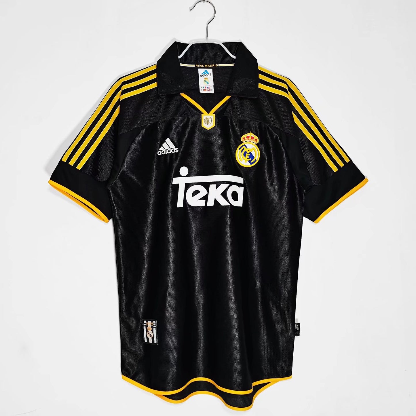 Camiseta Retro de Fútbol Real Madrid 1998 Negra