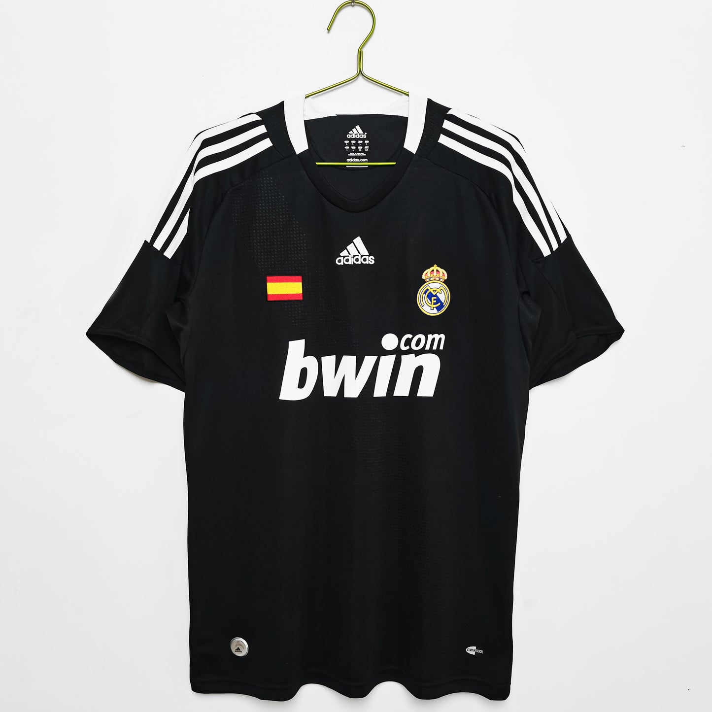 Camiseta Retro de Fútbol Real Madrid 2008 Negra