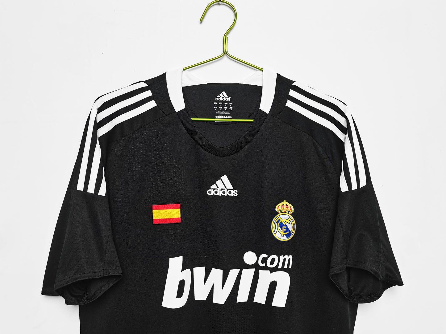 Camiseta Retro de Fútbol Real Madrid 2008 Negra