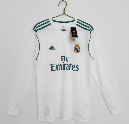 Camiseta Retro de Fútbol Real Madrid 2017 Manga Larga